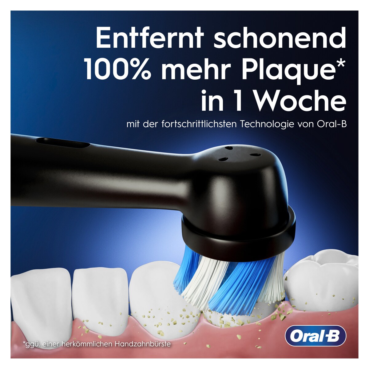 Oral-B iO Series 3 Elektrische Zahnbürste/Electric Toothbrush, Doppelpack, 2 Aufsteckbürsten, 3 Putzmodi für Zahnpflege, Magnet-Technologie, Reiseetui, TESTSIEGER Stiftung Warentest (12/2024), Matt Black/Blush Pink