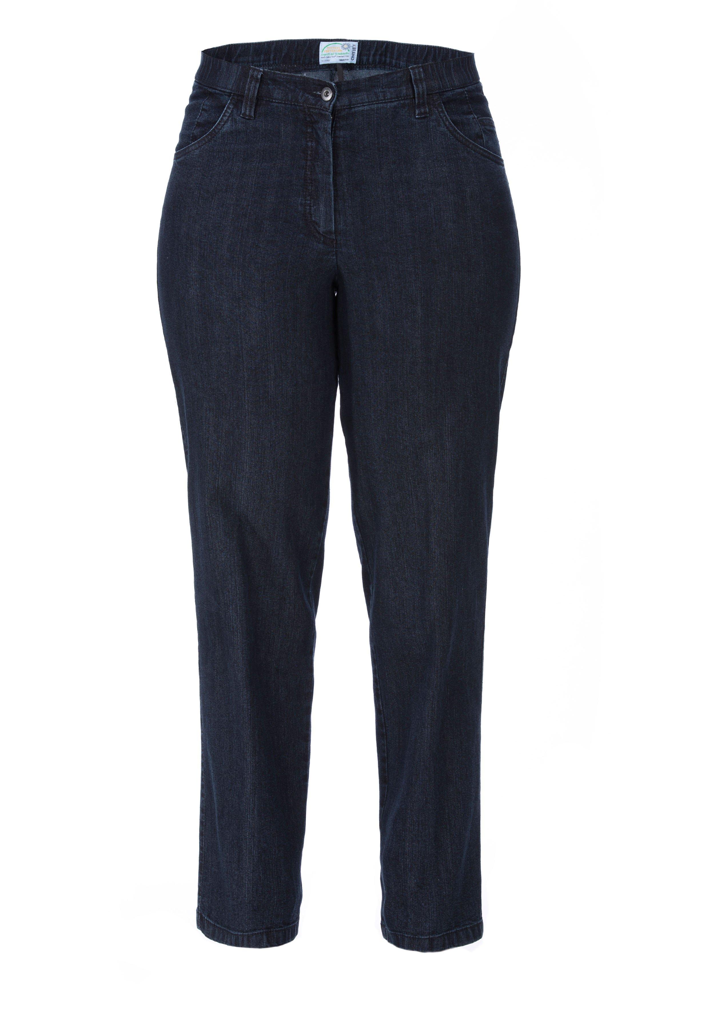 Gerade Stretch-Jeans, bei sehr kräftigen Beinen