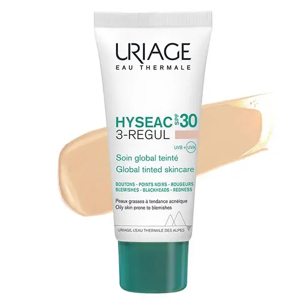 Uriage Hyséac 3-Regular Cuidado Global com Cor FPS 30 40ml