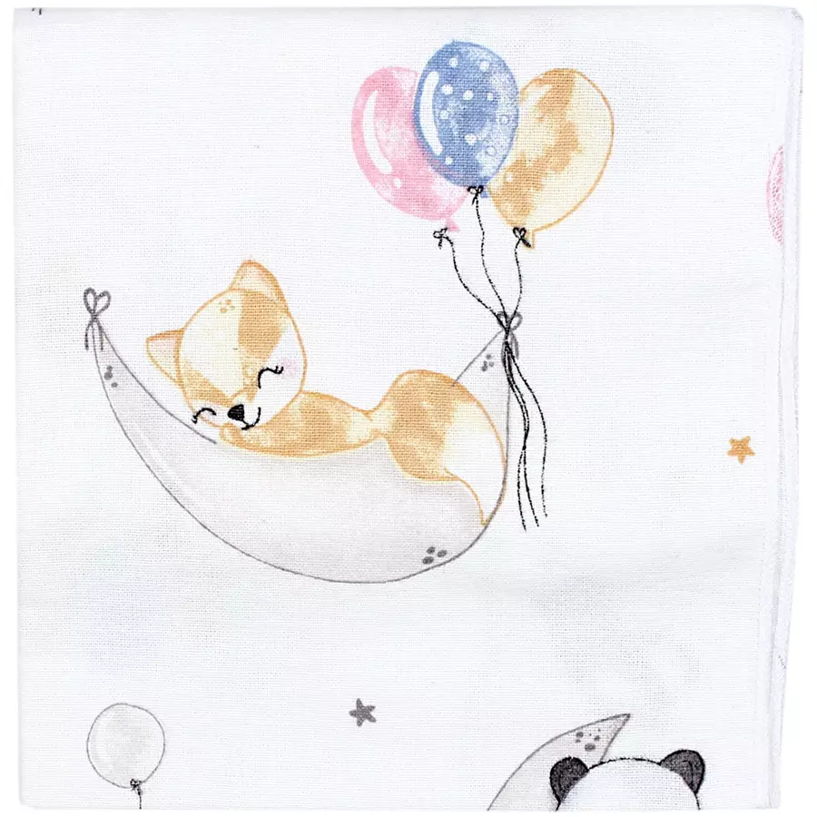 TupTam Baby Moltontücher Flanellwindeln 70x80 5er Set rosablau