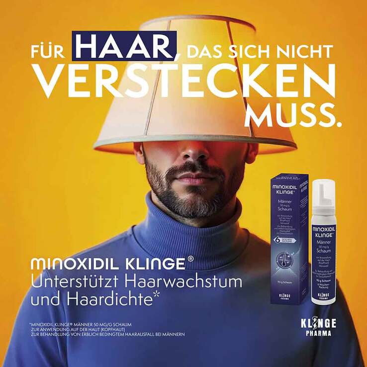 Minoxidil Klinge Männer 50 mg / g Schaum, 95 g