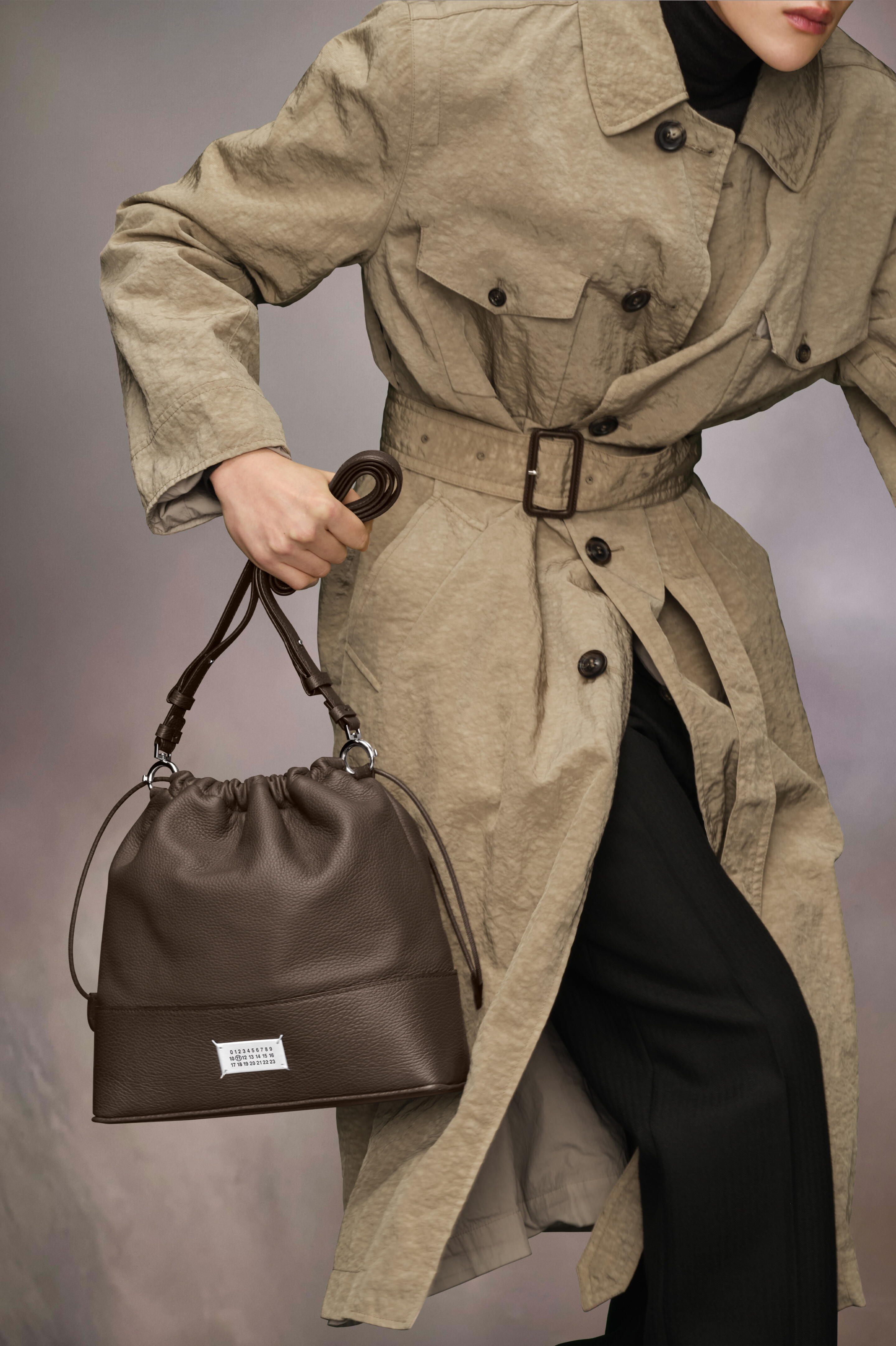 Sac Sac 5AC à dos Daily Drawstring Small Marron