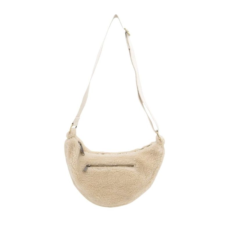 Sac banane Andréa 32 cm Teddy Beige