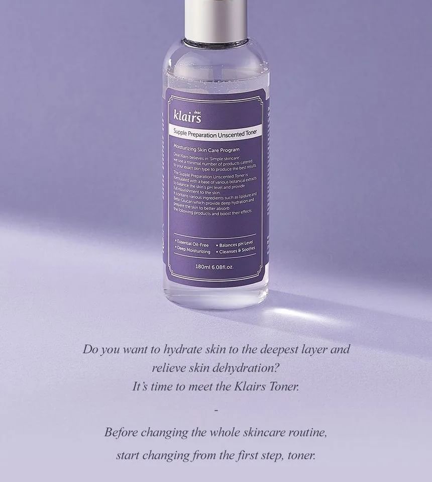 Beste Klairs - Supple Preparation ongeparfumeerde toner MINI