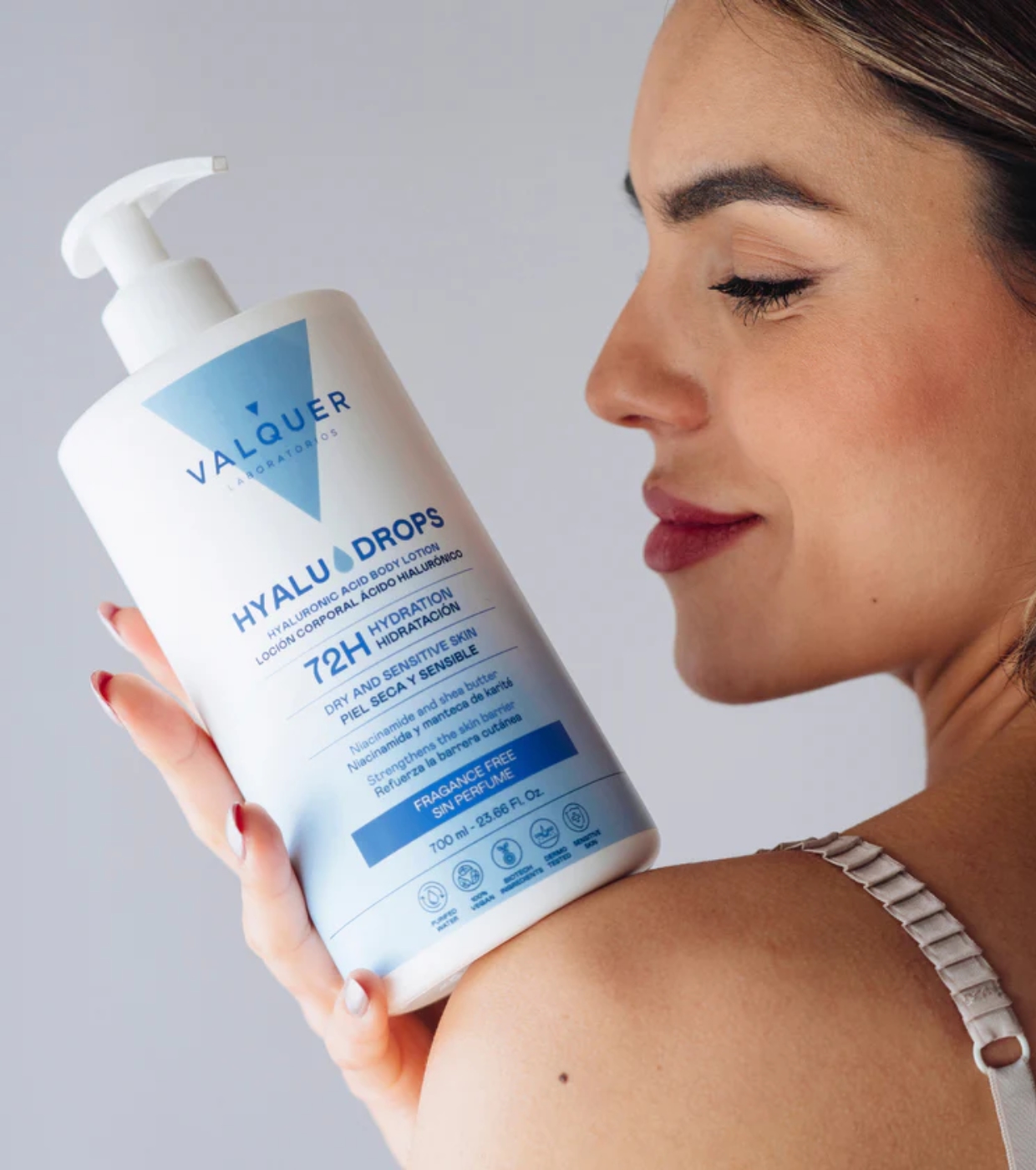 Valquer - Loção Hidratante Corporal 72h Hyaludrops - Sem Fragrância