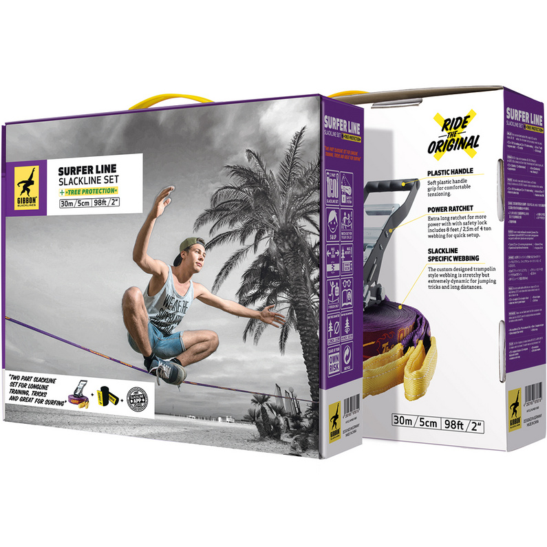Gibbon Slacklines Surferline Treewear Slackline Set