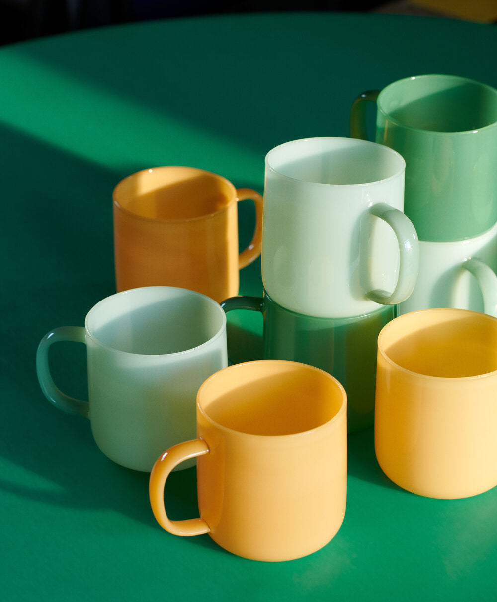 HAY  Borosilicate kop, Jade Yellow - sæt af 2