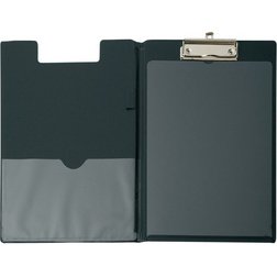 Porte-bloc, plastifié, A5, noir