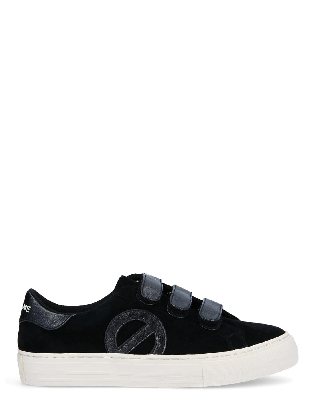 no name basket de ville femme arcade straps side cuir noir