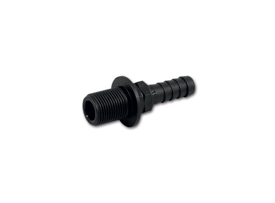 Rechte Ø 13 mm 1/2'' slangaansluiting