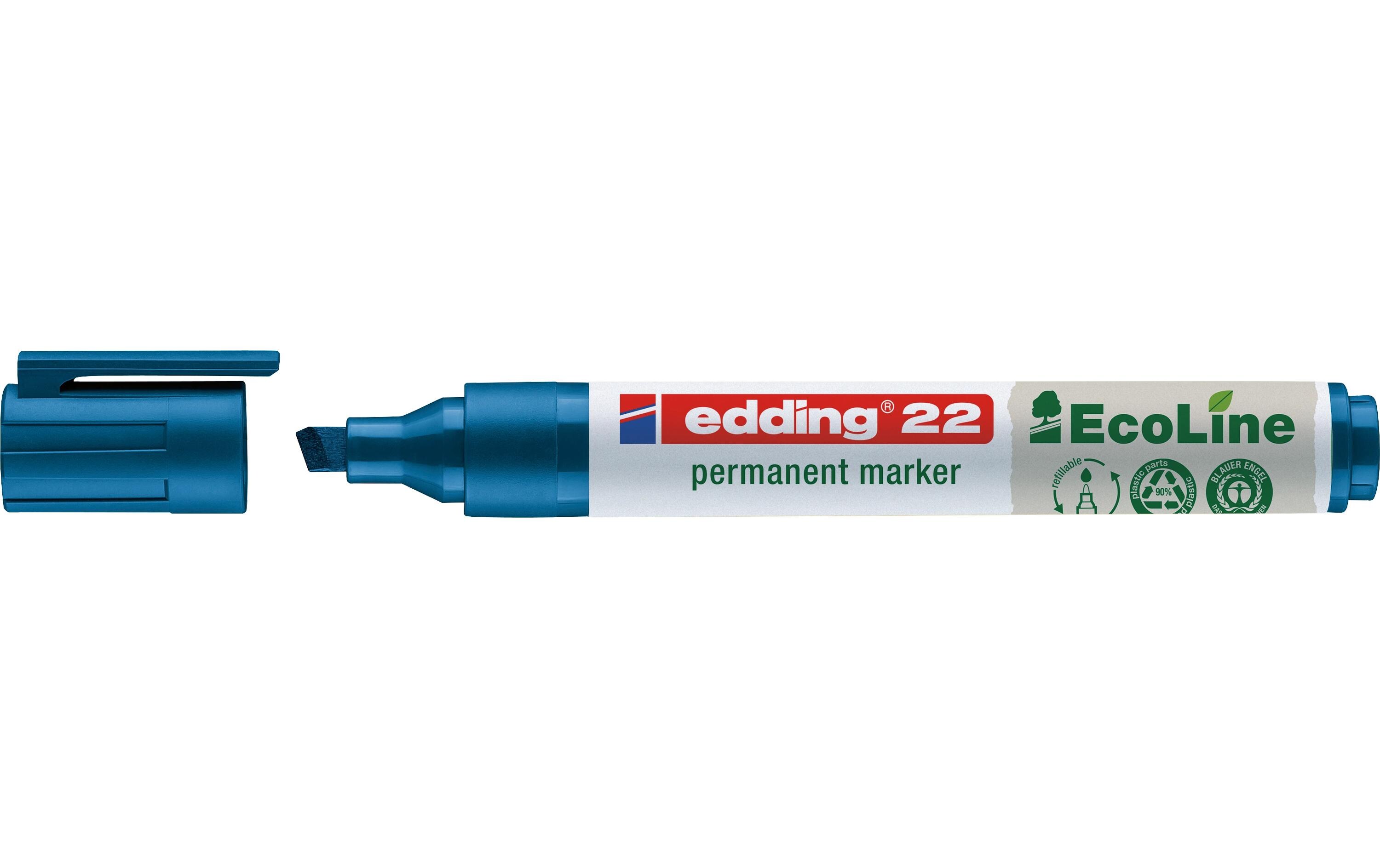 Permanent-Marker 22 EcoLine BlauPermanentmarker zum Markieren und Beschriften