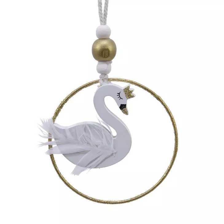 Suspension de Noël (H8,5 cm) Cygneo Blanc