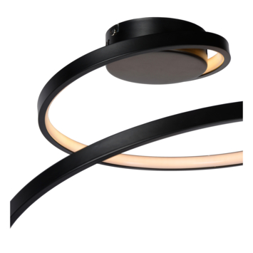 Lucide MAXENCE plafonnière Ø 46 cm LED dimb. 3000K 3 StepDim Zwart