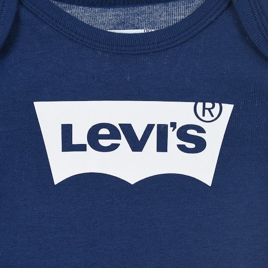 Lot 2 bodies à manches longues   Blue        6-12 mois   de               Levi's Kids