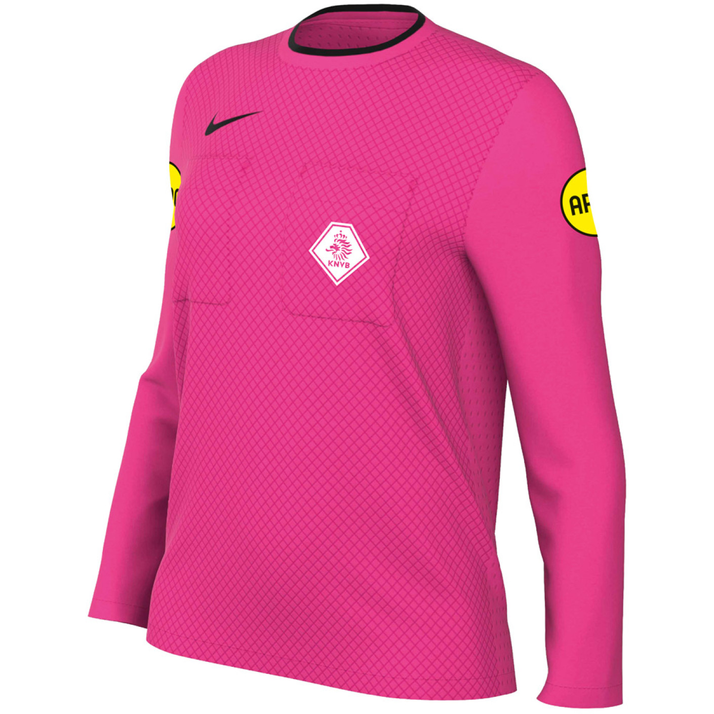 Nike KNVB Scheidsrechtersshirt 2024-2026 Lange Mouwen Dames Roze Zwart