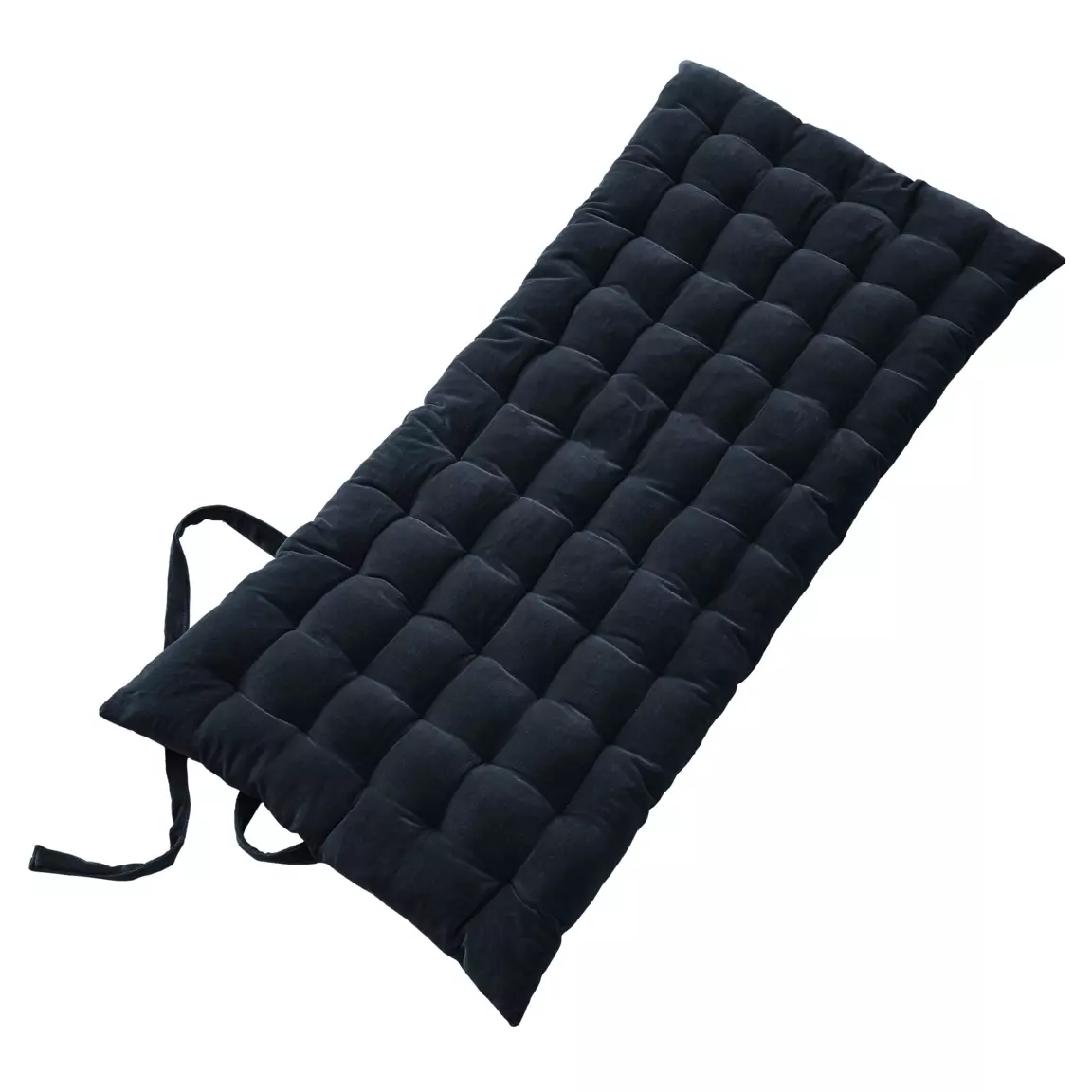 Matelas de sol velours de coton (60 x 120 cm) César Bleu nuit