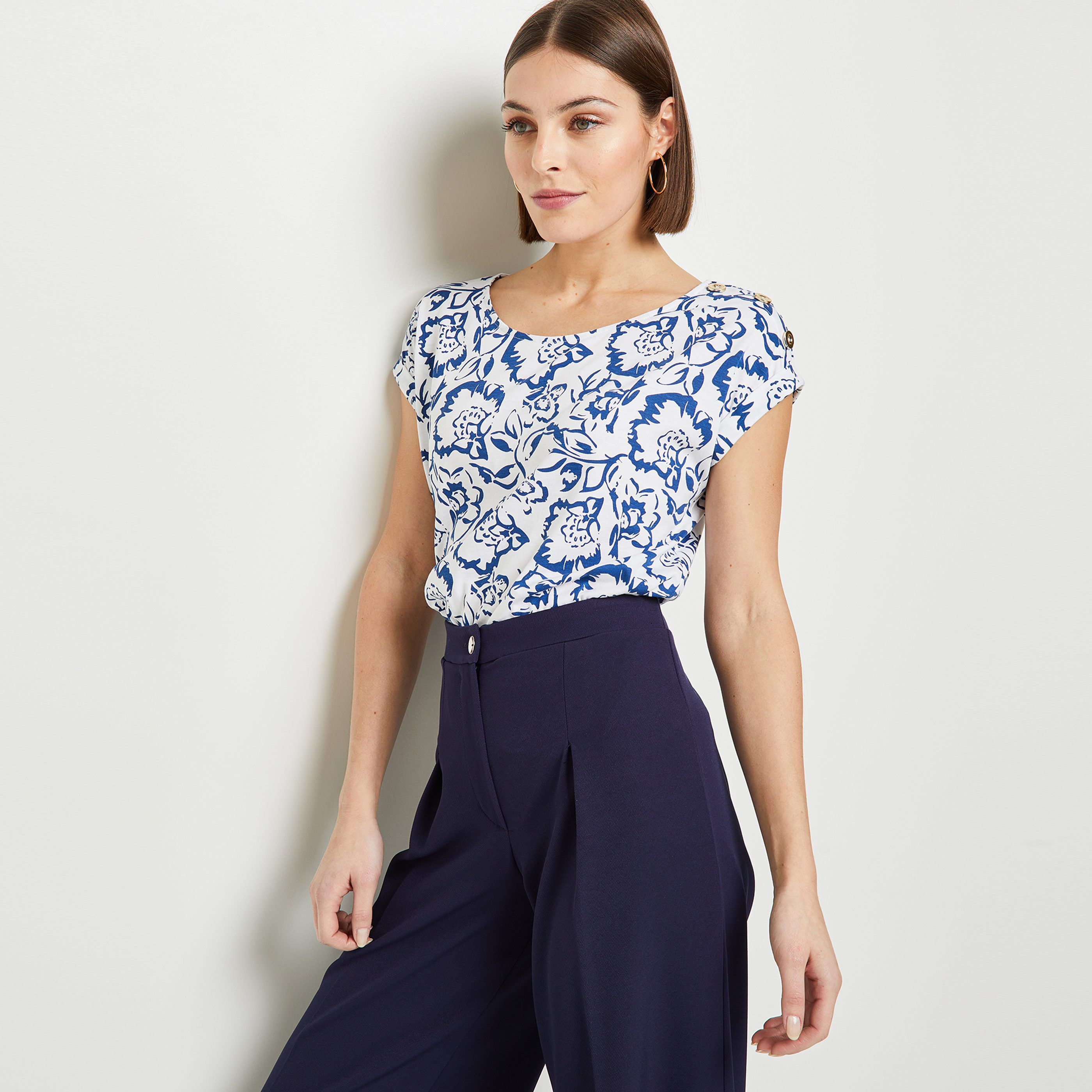 Tshirt imprimé femme - BLANC