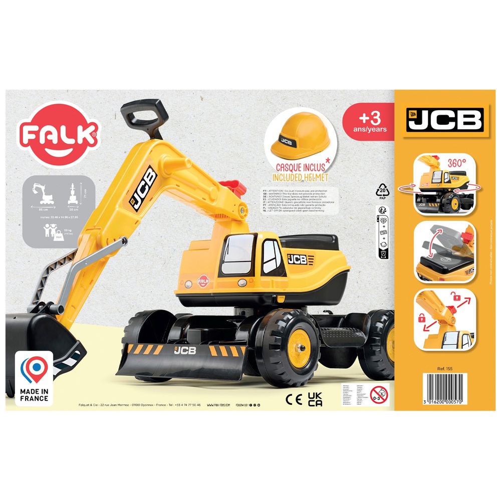 JCB-Bagger-Mitfahrgelegenheit