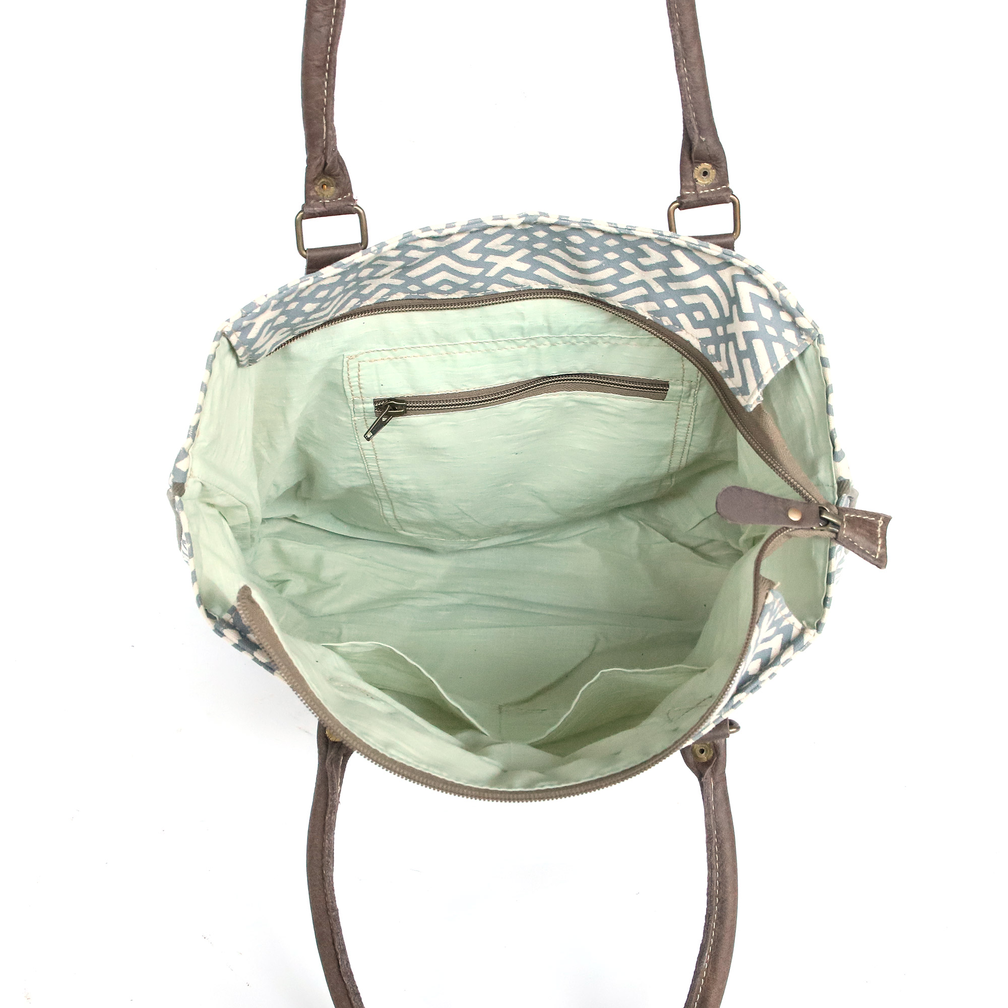 Tasche 'Weannie', weiß-grau, B 45 cm, H 34 cm günstig bestellen
