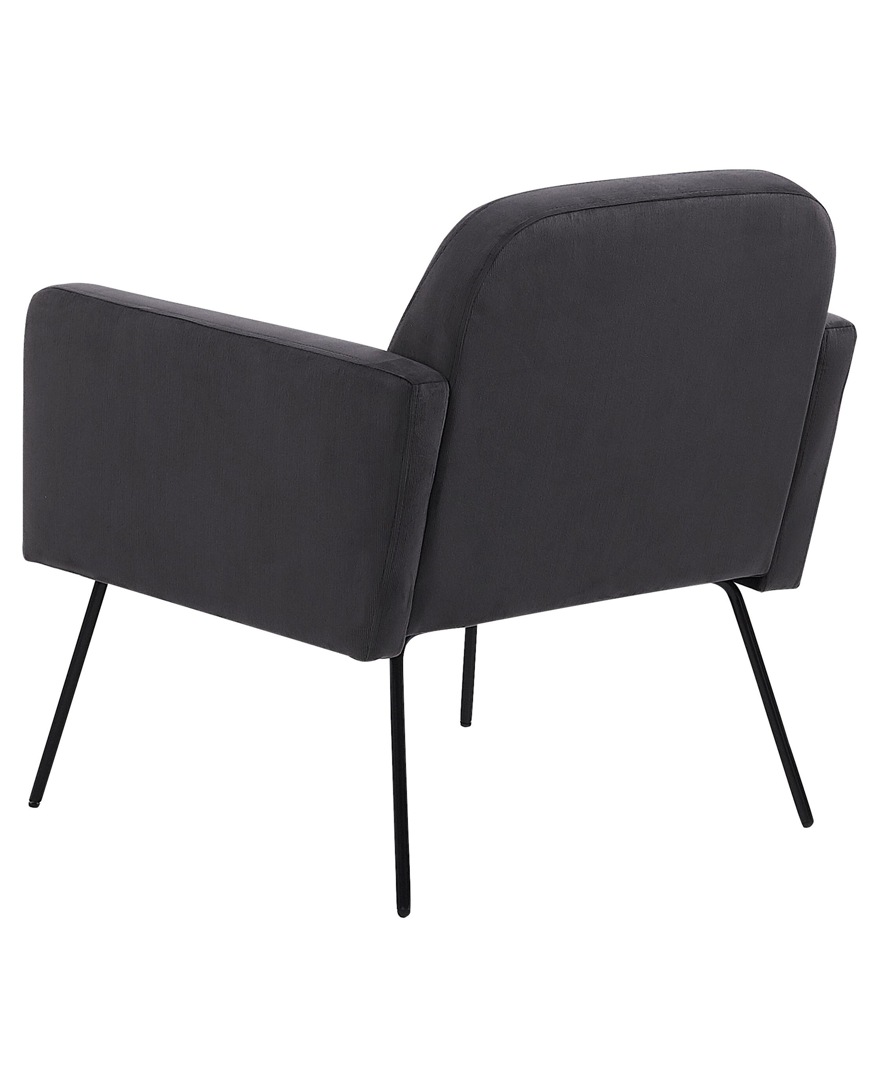 Fauteuil NARKEN Fluweel Grijs
