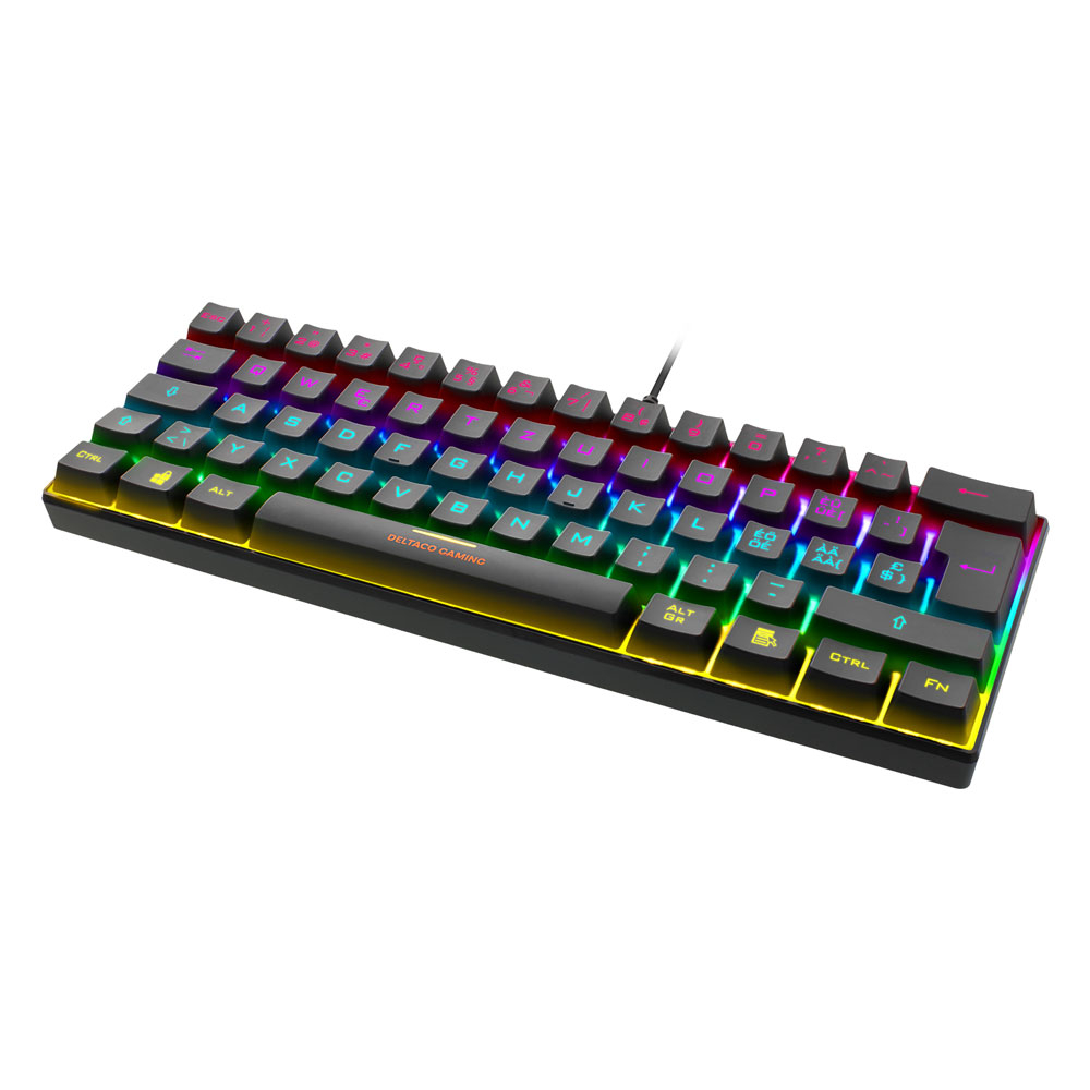 Mechanische Gaming Tastatur Keyboard CH Layout mit RGB Hintergrundbeleuchtung (GAM-75-CH) - Schwarz