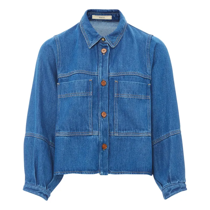 Sessùn Veste Leone Denim Souple | Bleu