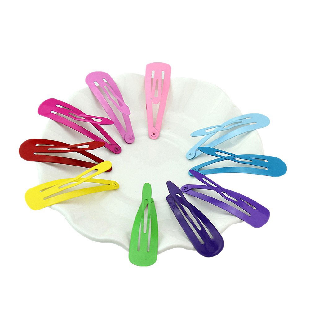 (80er Set) Haarspangen Metall Klammern Clips Haarschmuck - Div. Farben