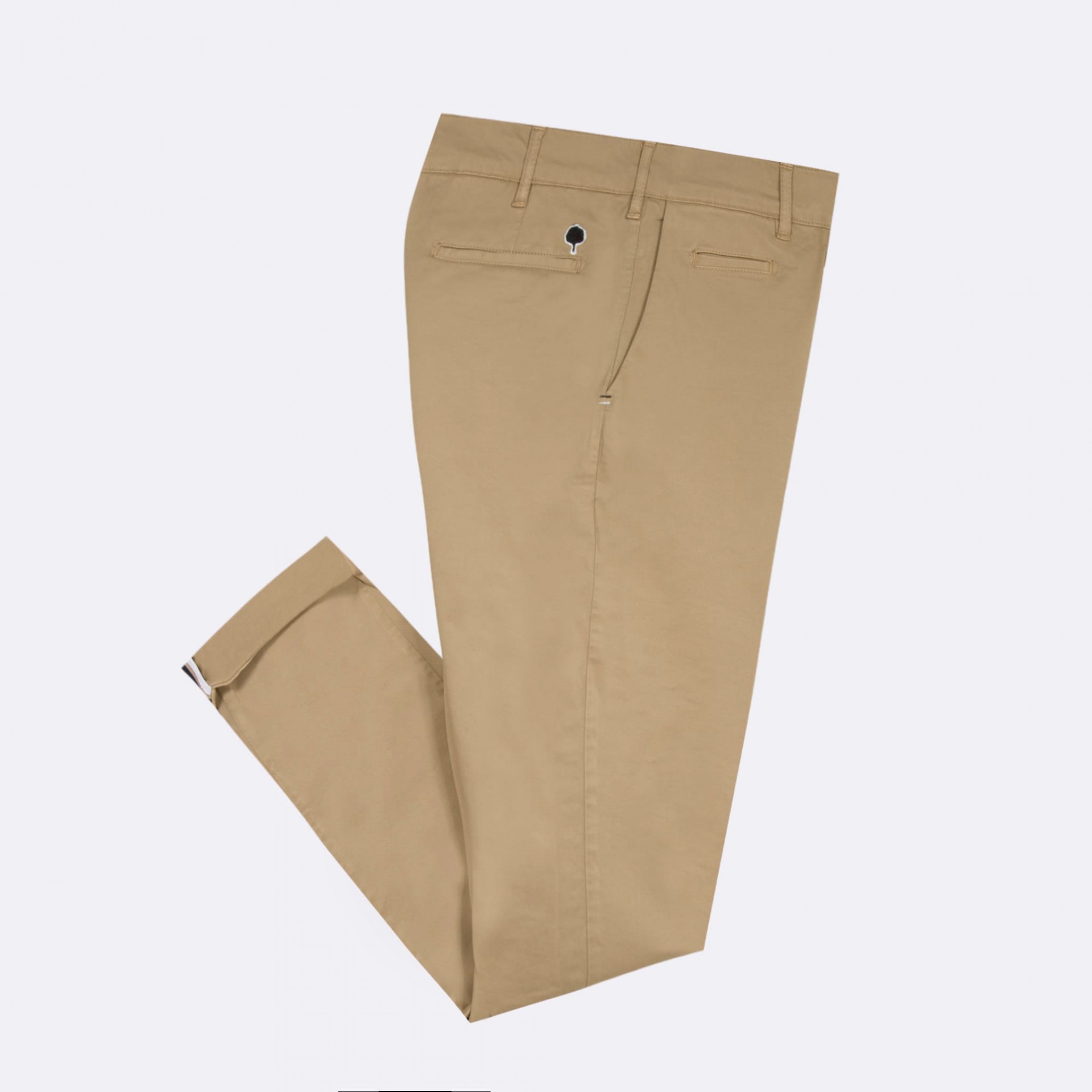 Chino sable coupe ajustée Coton organique et coton recyclé - modèle Brix