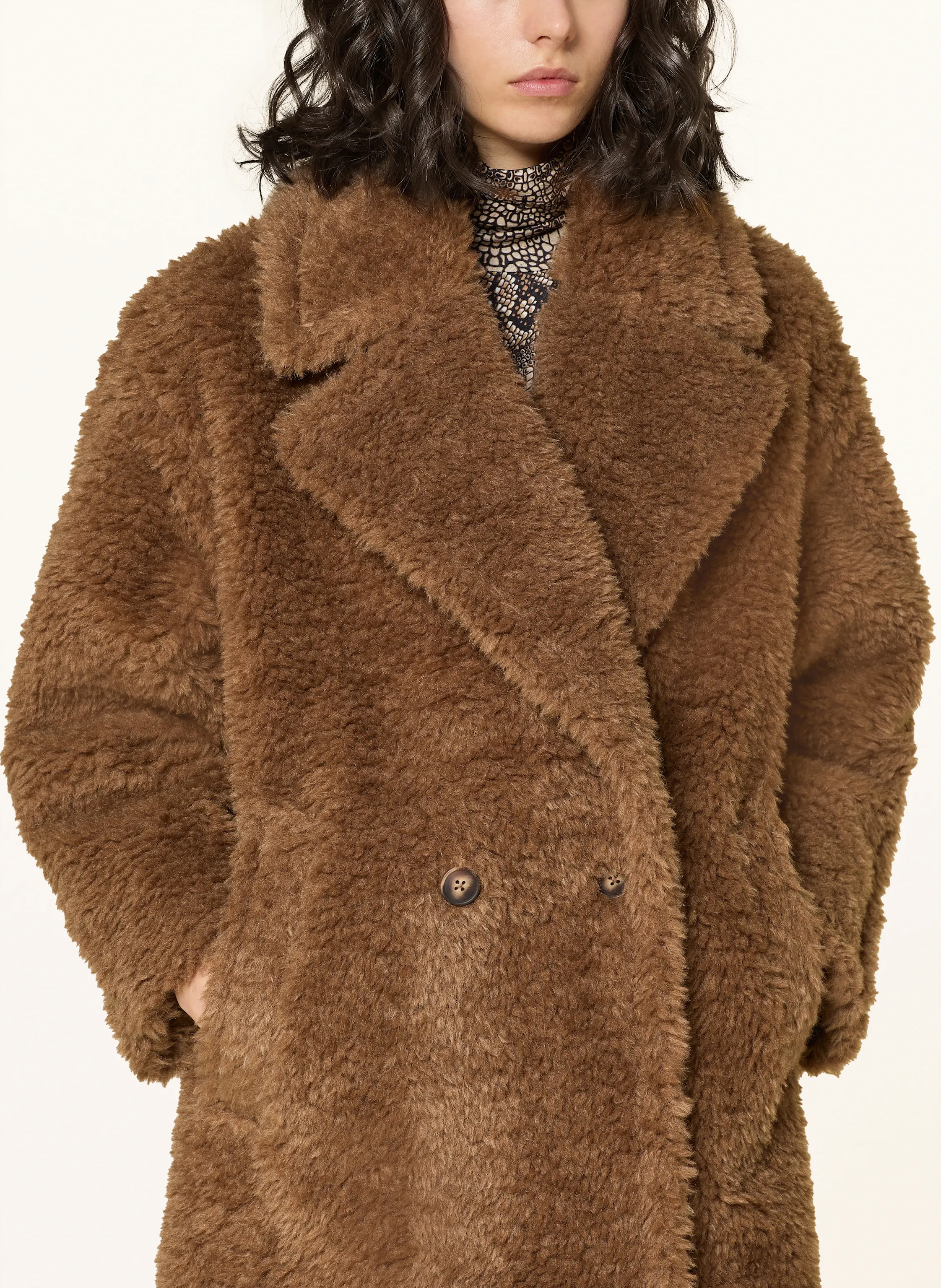 REISS Teddyfell-Mantel