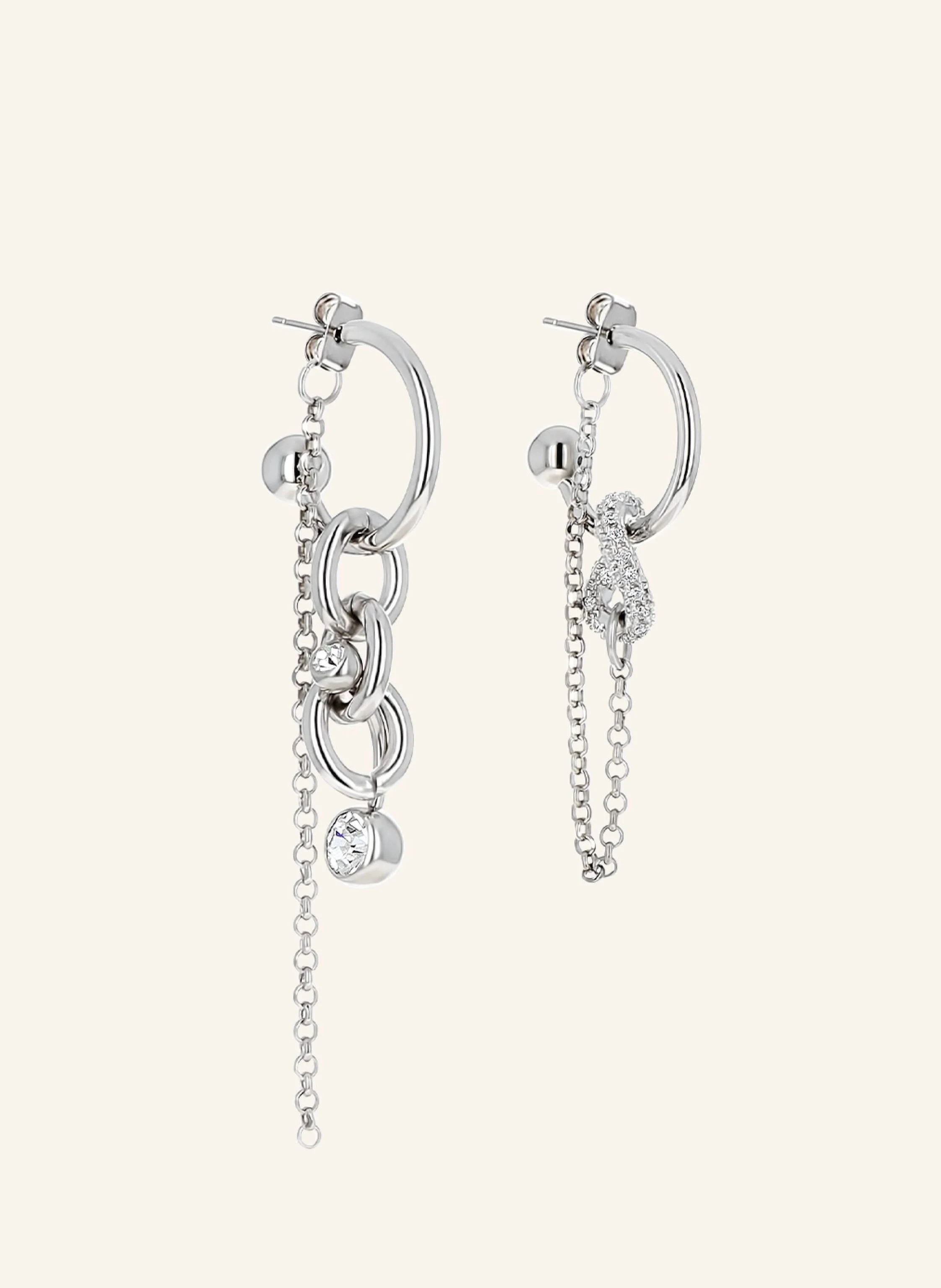 Justine Clenquet Ohrhänger ABEL CRYSTAL by GLAMBOU