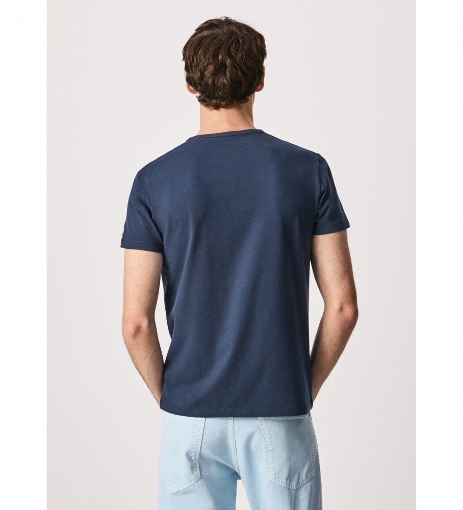 Camiseta básica original Pepe Jeans 3 N azul marinho