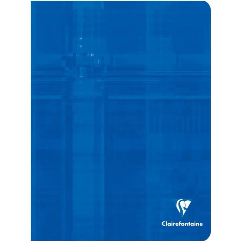 Cahier piqué 17x22cm 48 pages ligné + marge Couleur aléatoire - Assortis