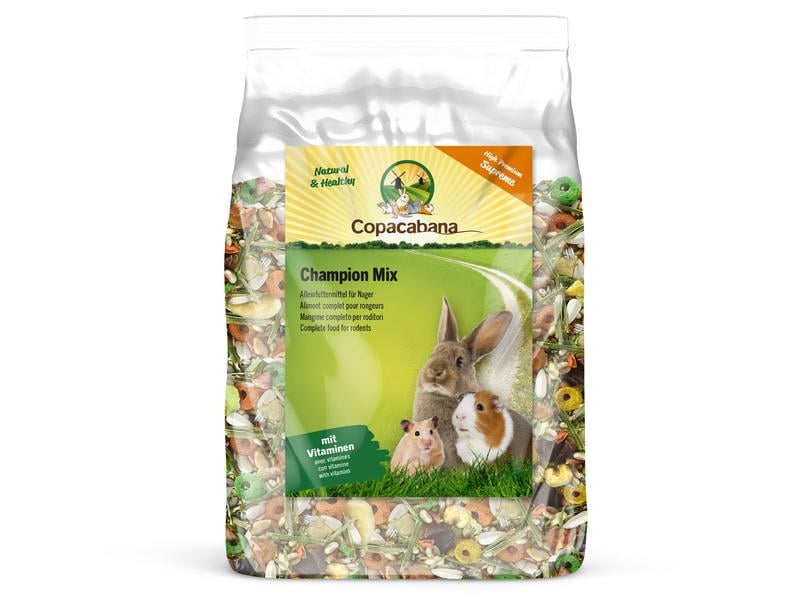 Copacabana Hauptfutter Champion Mix Supreme, 3 kg Alleinfuttermittel für Nager