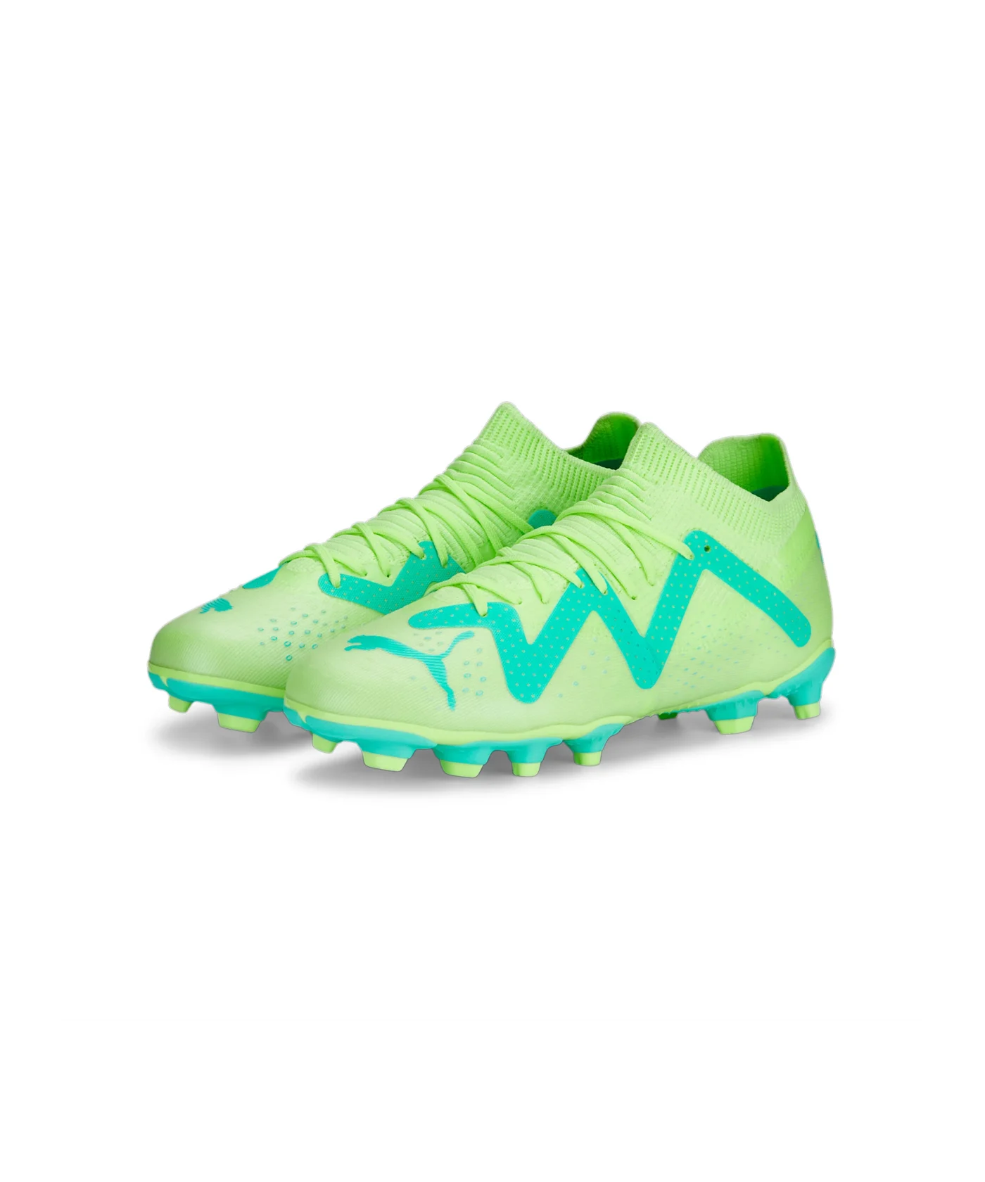 PUMA FUTURE Match FG/AG Pursuit Jr Kids Gelb Grün Türkis F03