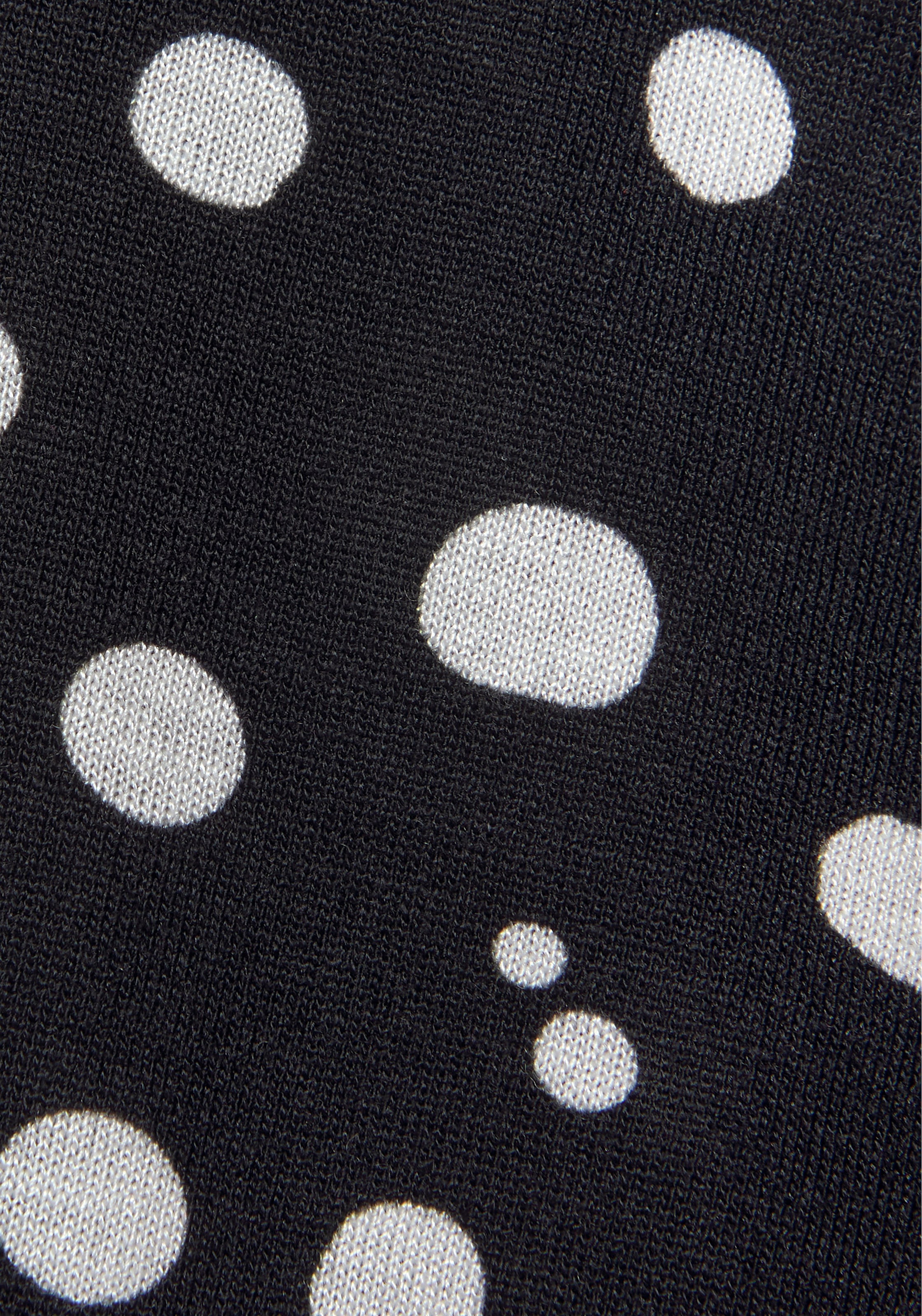 Vivance Jerseykleid mit Bindegürtel,  mit Punktedruck und V-Ausschnitt, elegantes Sommerkleid