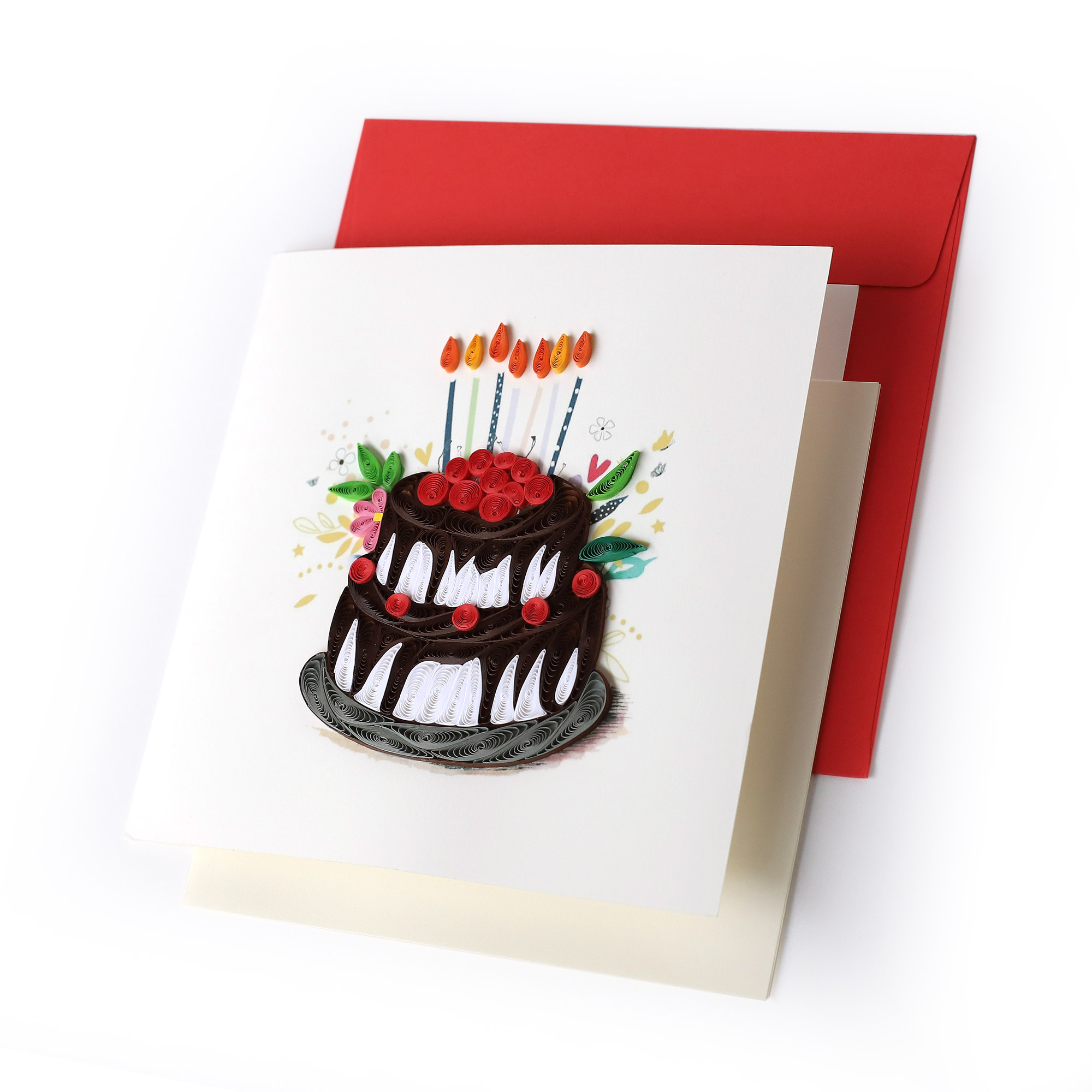 Grußkarte 'Birthday Cake', B 15 cm, H 15 cm günstig bestellen