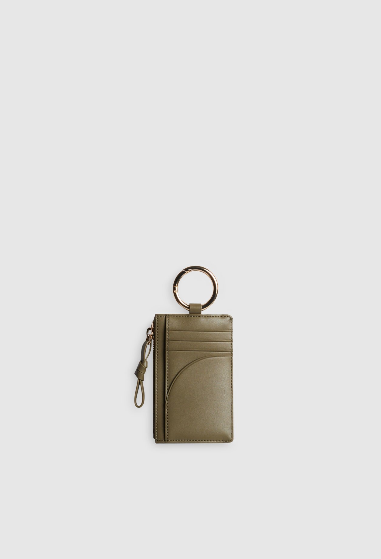 Porte-cartes bandouli&egrave;re cuir lisse
