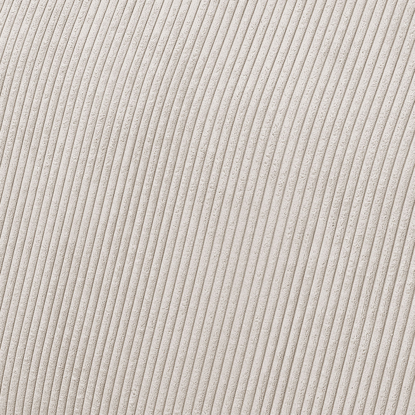 Bobochic Canapé d'angle réversible ultra moelleux voltaire velours côtelé beige - 310x174x75 cm