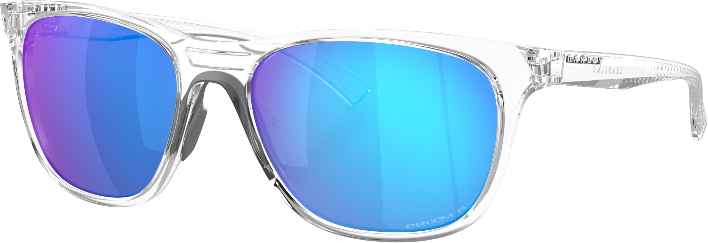 Leadline 0856/Polished Clear w/Prizm Sapphire Polarized