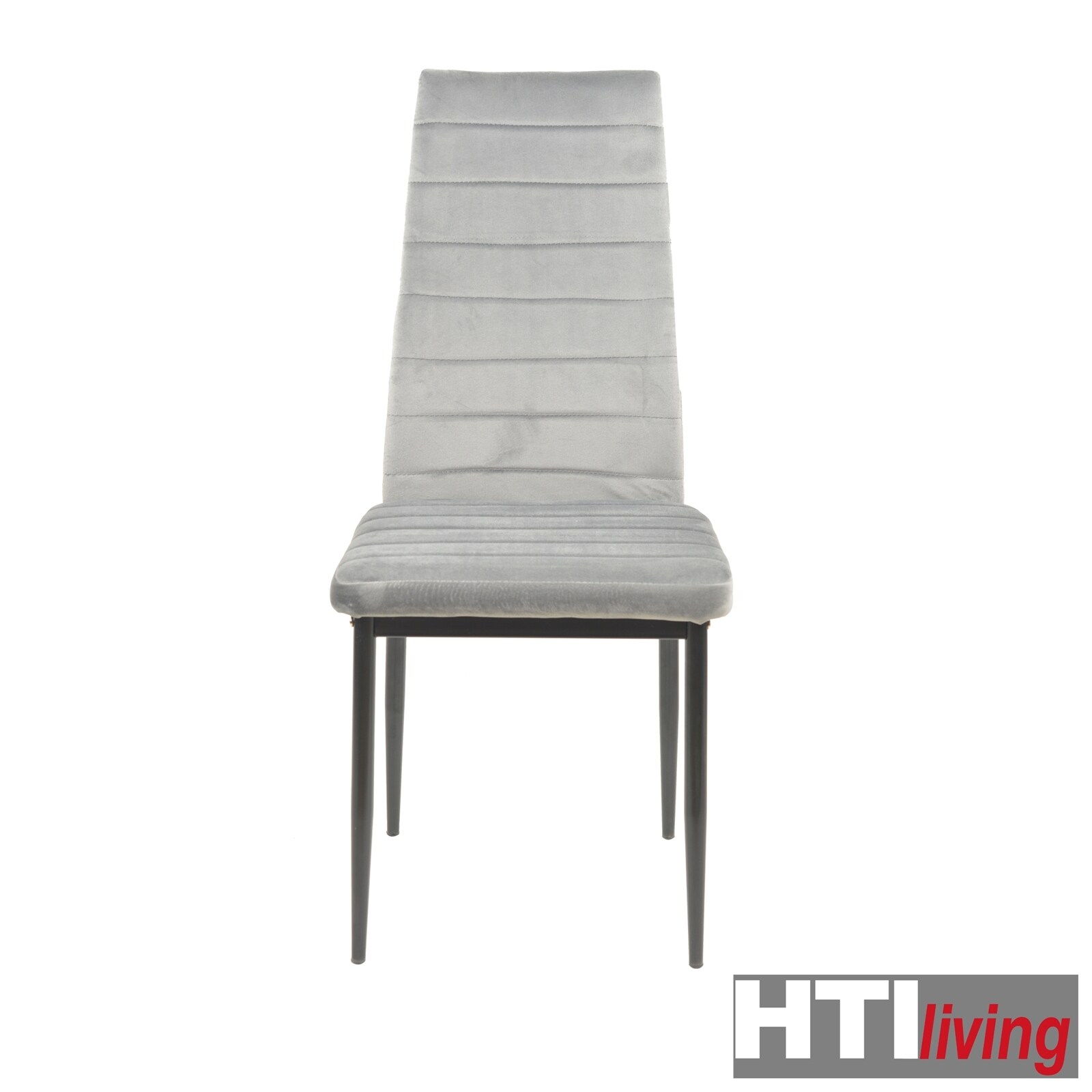 HTI-Living Stuhl Memphis Velvet Hellgrau