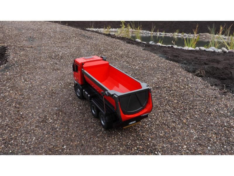 Amewi Lastwagen Mercedes-Benz Arocs 6x4 Rot, RTR, 1:14 Ferngesteuerter Muldenkipper