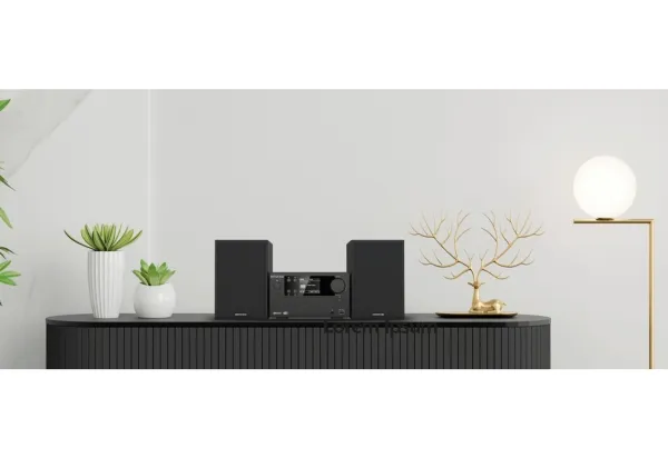 Kenwood Electronics M-725DAB-B, Home audio micro system, Sort, 50 W, 2-vejs, 75 dB, 10%
