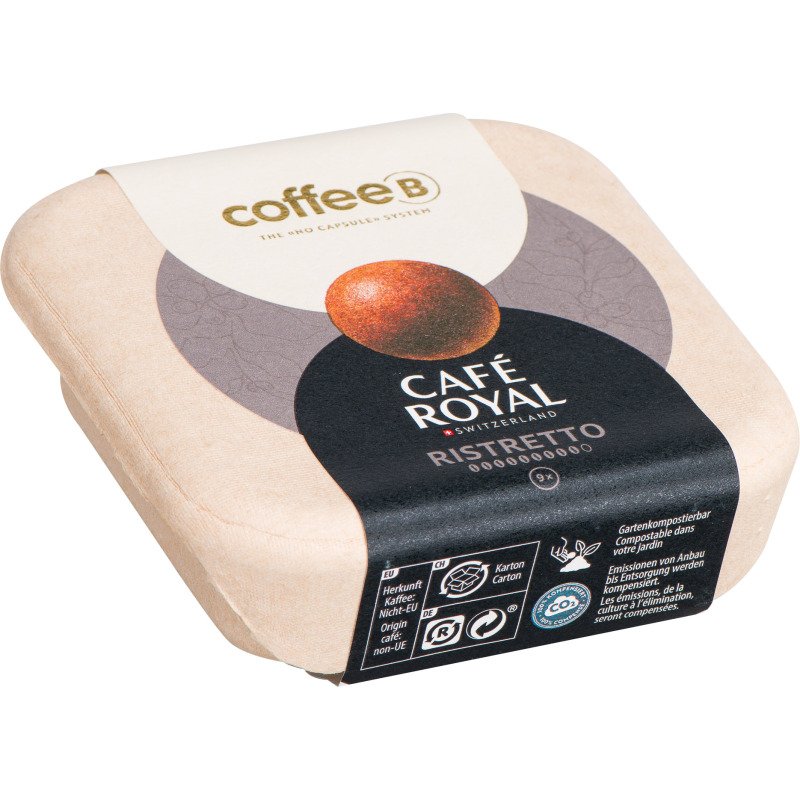 Boules de café Ristretto Coffee B Café Royal - Boîte de 9