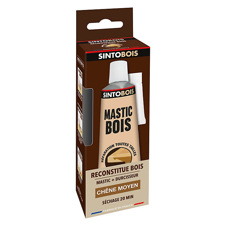 Mastic à bois Chêne moyen Sintobois 66ml
