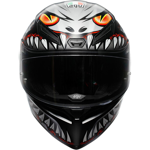 AGV - Casque K1 S Lyzard Noir Mat / Gris / Rouge
