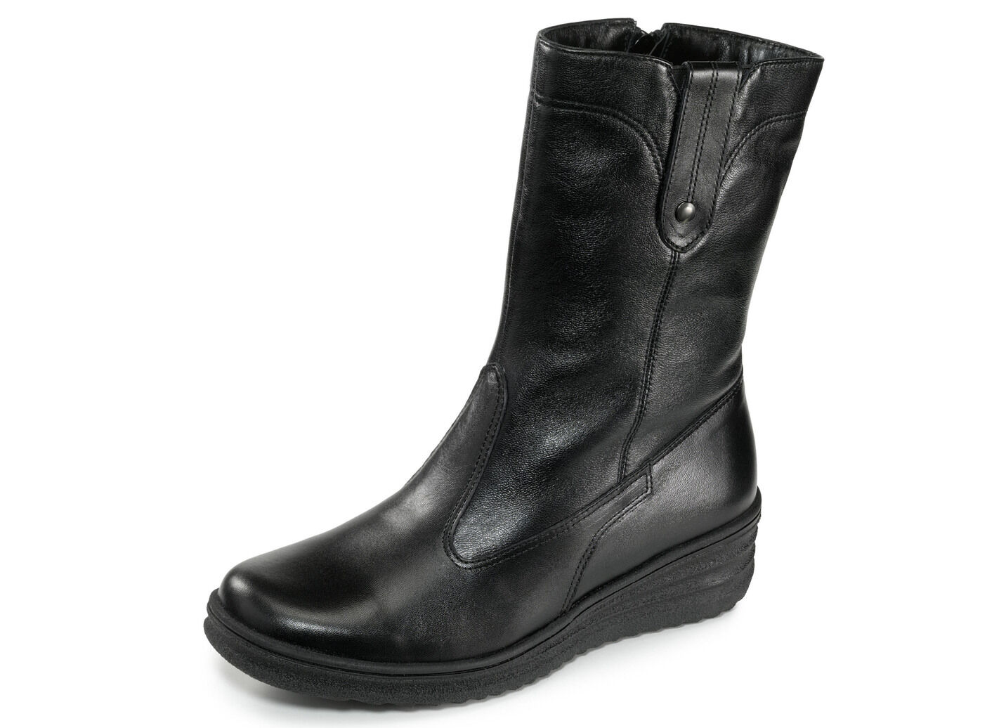 ELENA EDEN, gefütterte Damen-Stiefel, Winterschuhe, Weite H, mit Lammfell