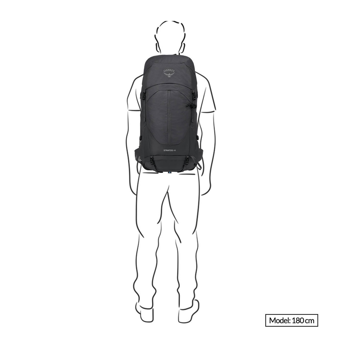 Osprey backpack Stratos 44L donkerblauw
