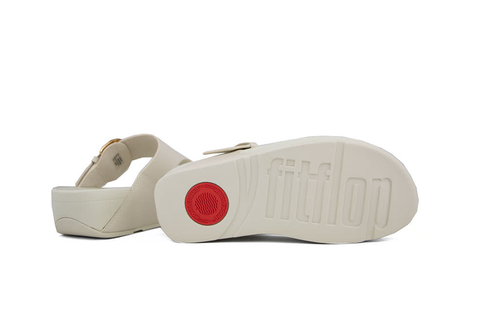 FitFlop Lulu Resin Buckle Toe Post Paris Beige