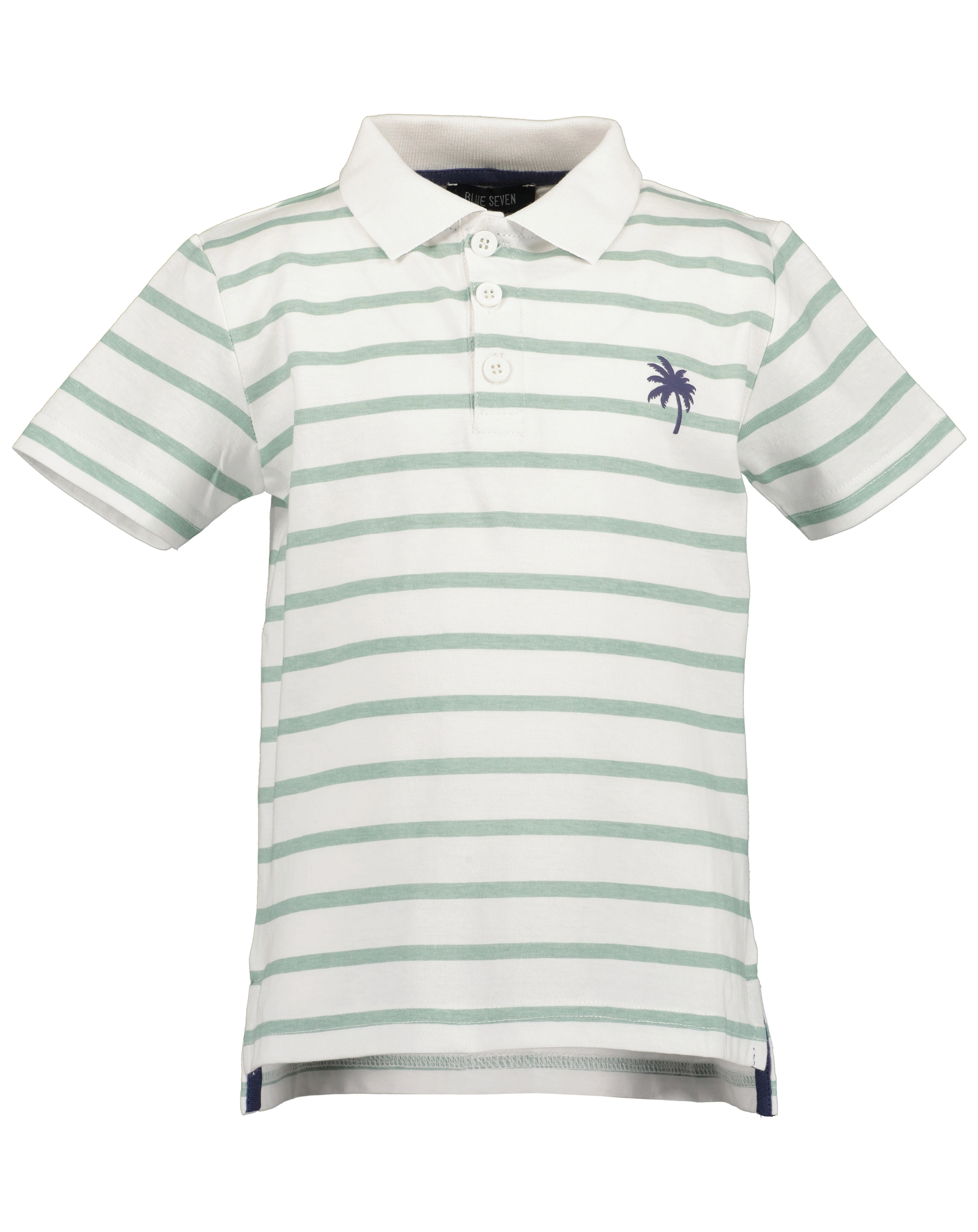 Poloshirt PALM gestreift in weiß