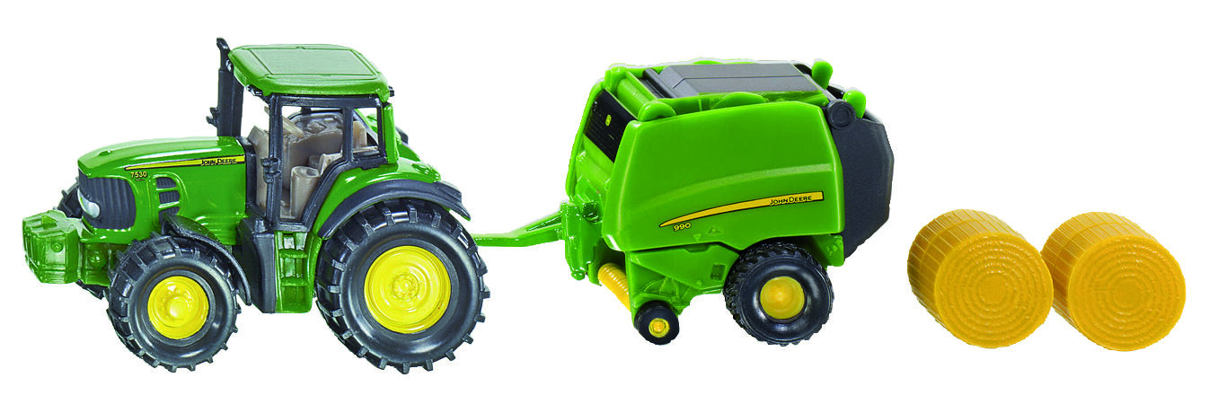 Siku John Deere Rondbaalpers - Tractor - Groen